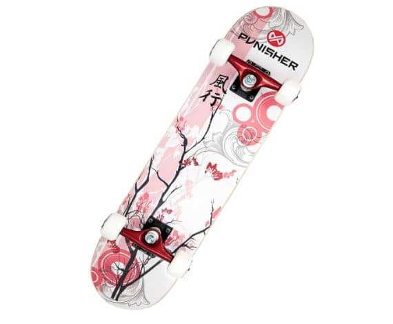 Punisher Cherry Blossom Complete Skateboard